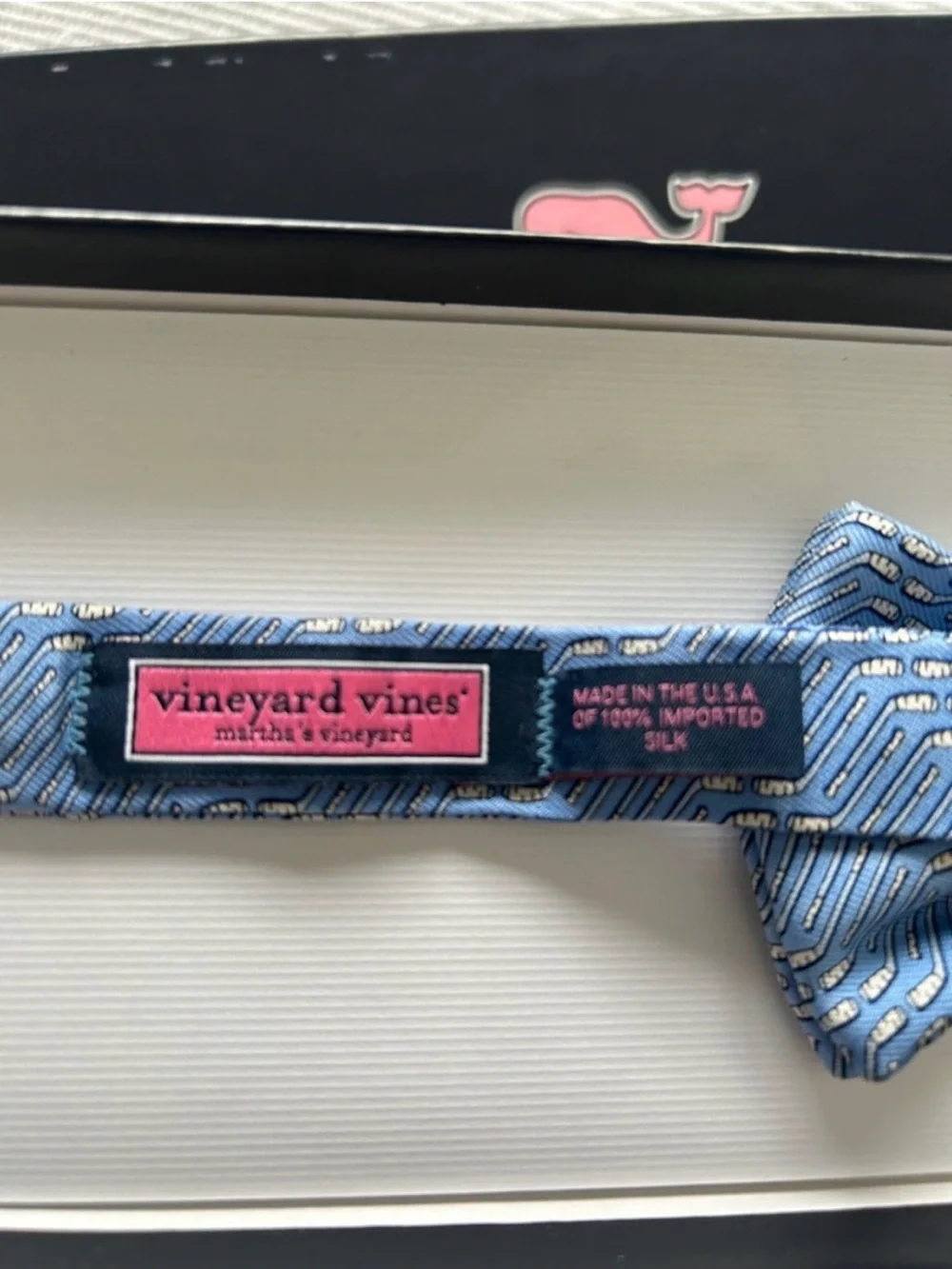 Boys Bow Tie Hockey Geo Pattern